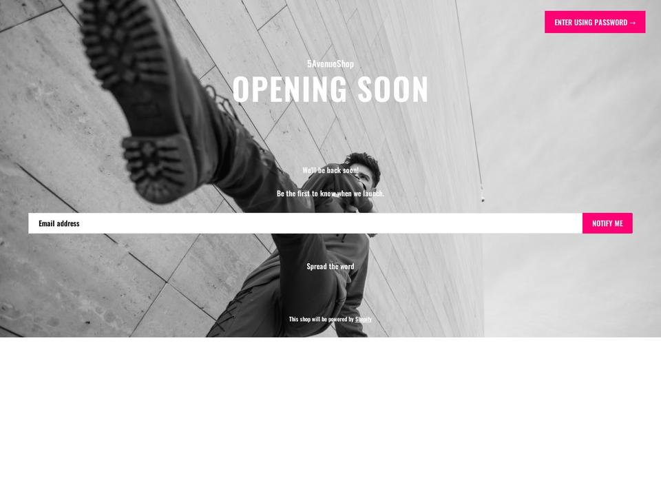5avenueshop.com shopify website screenshot