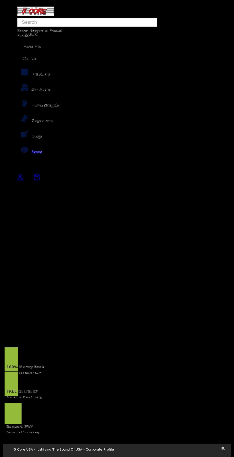 5core.com shopify website screenshot