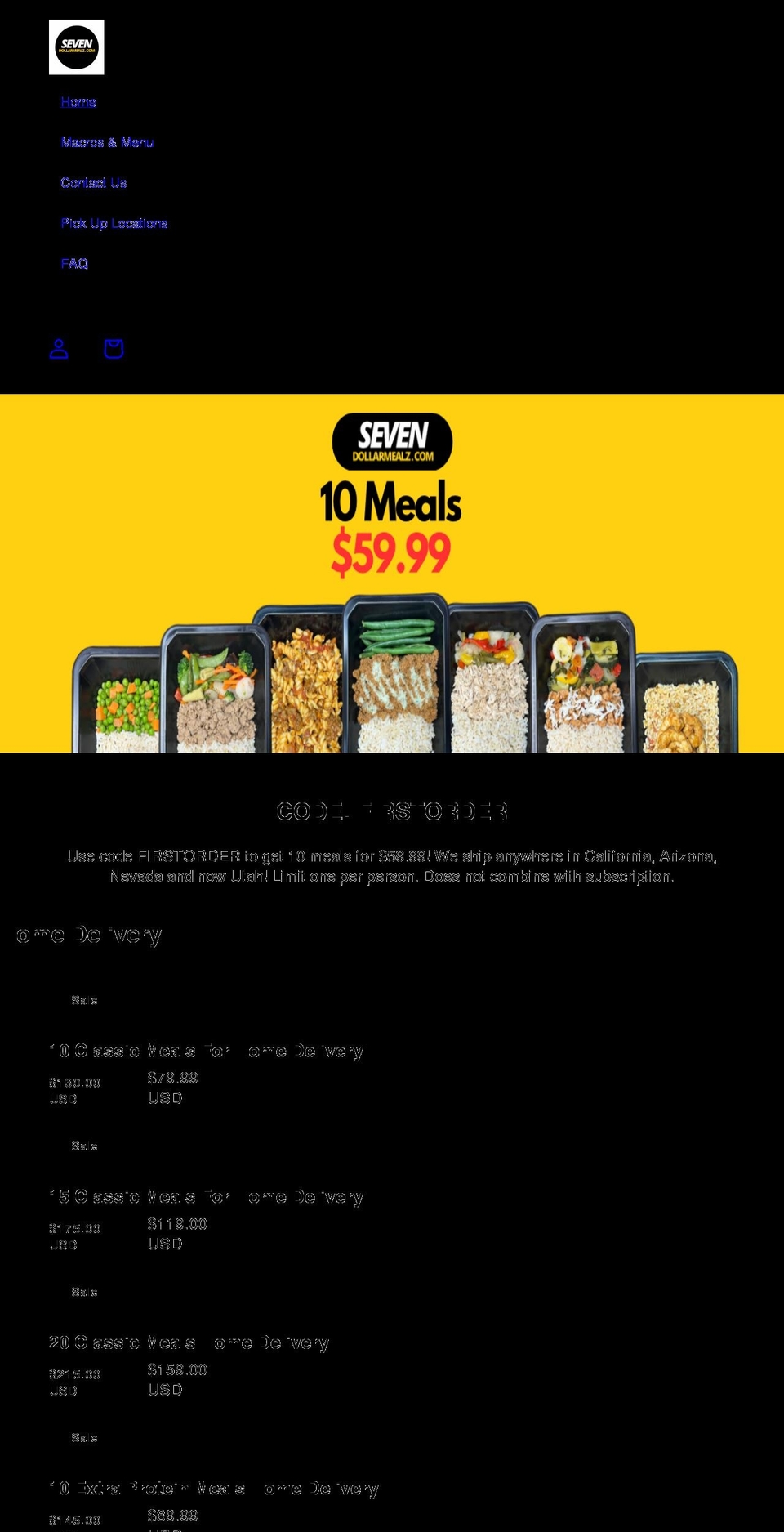 5dollarmealz.com — Shopify storefront screenshot