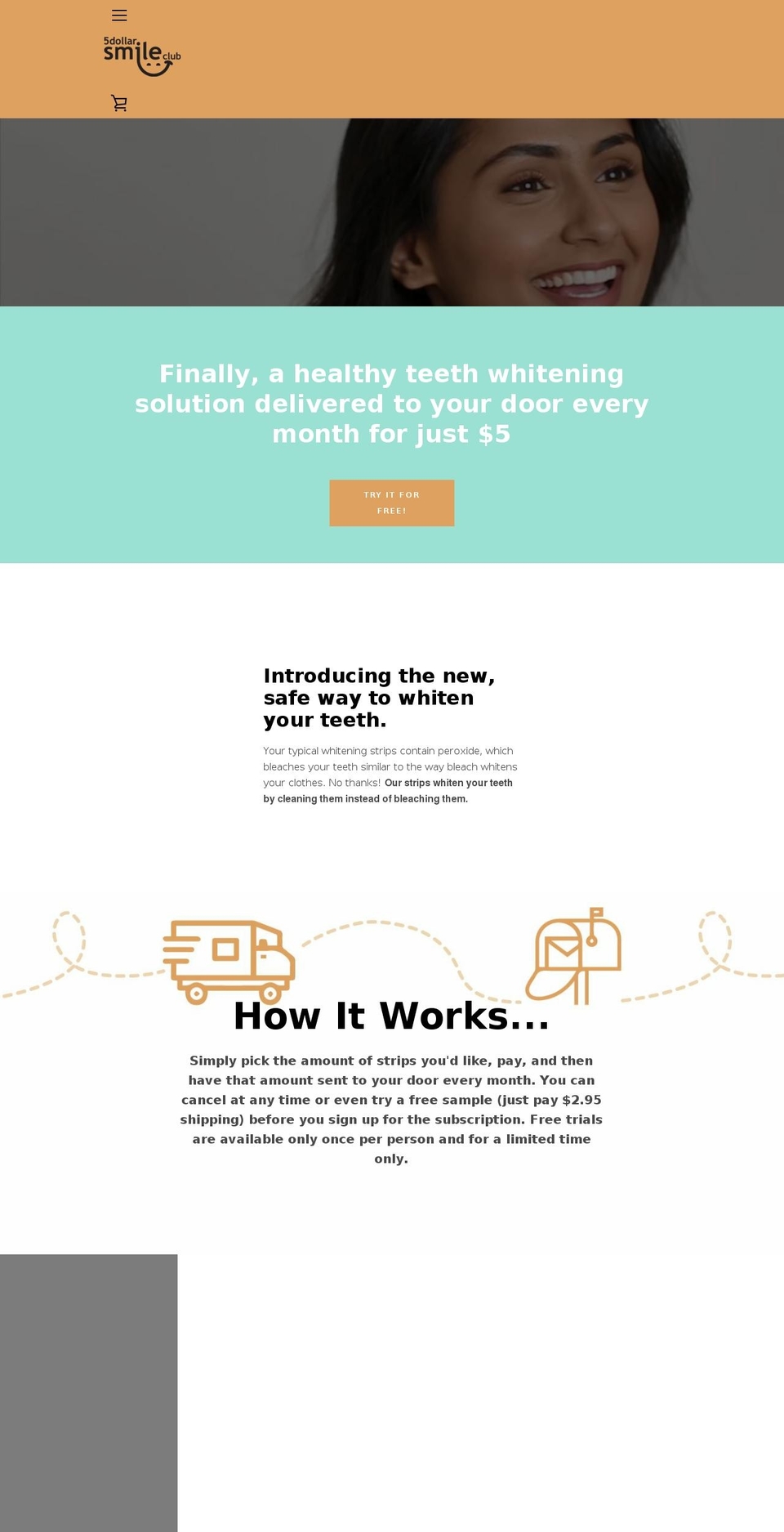 5dollarsmileclub.com — Shopify storefront screenshot