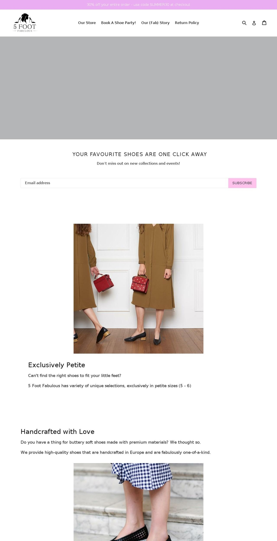 5footfab.com — Shopify storefront screenshot