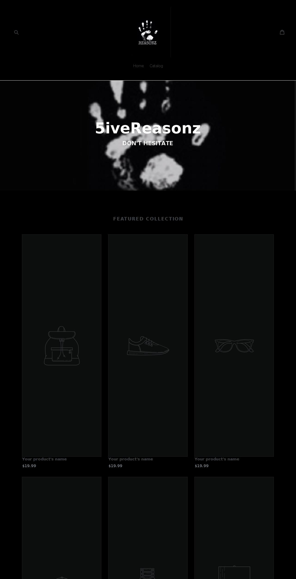 5ivereasonz.com — Shopify storefront screenshot
