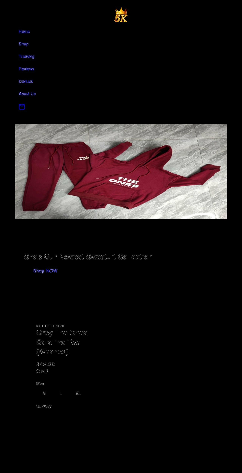 5kenterprise.com shopify website screenshot