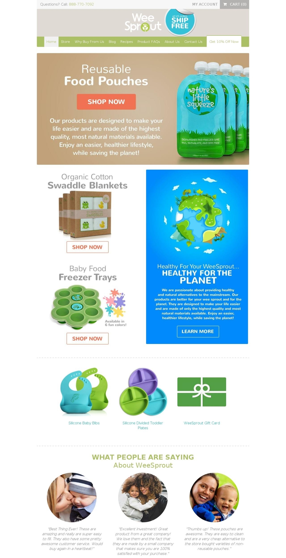 5littlesprouts.com — Shopify storefront screenshot