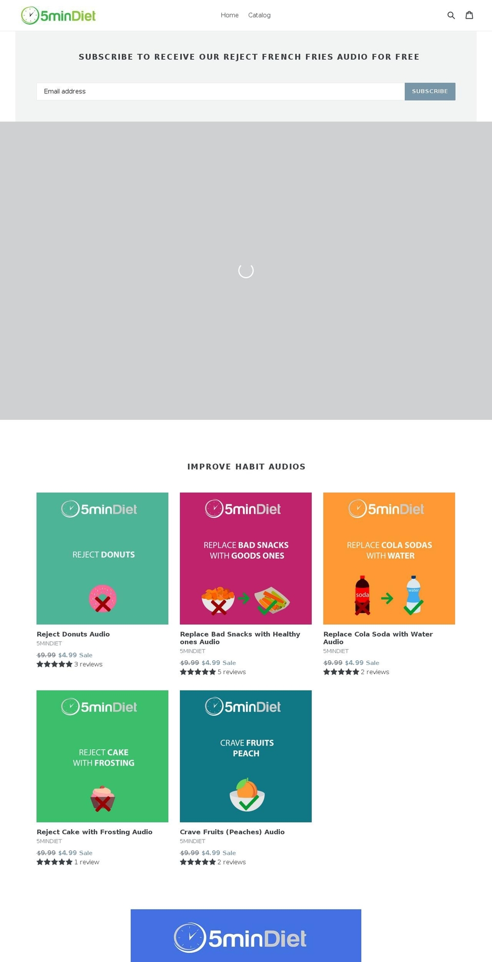 5mindiet.com shopify website screenshot