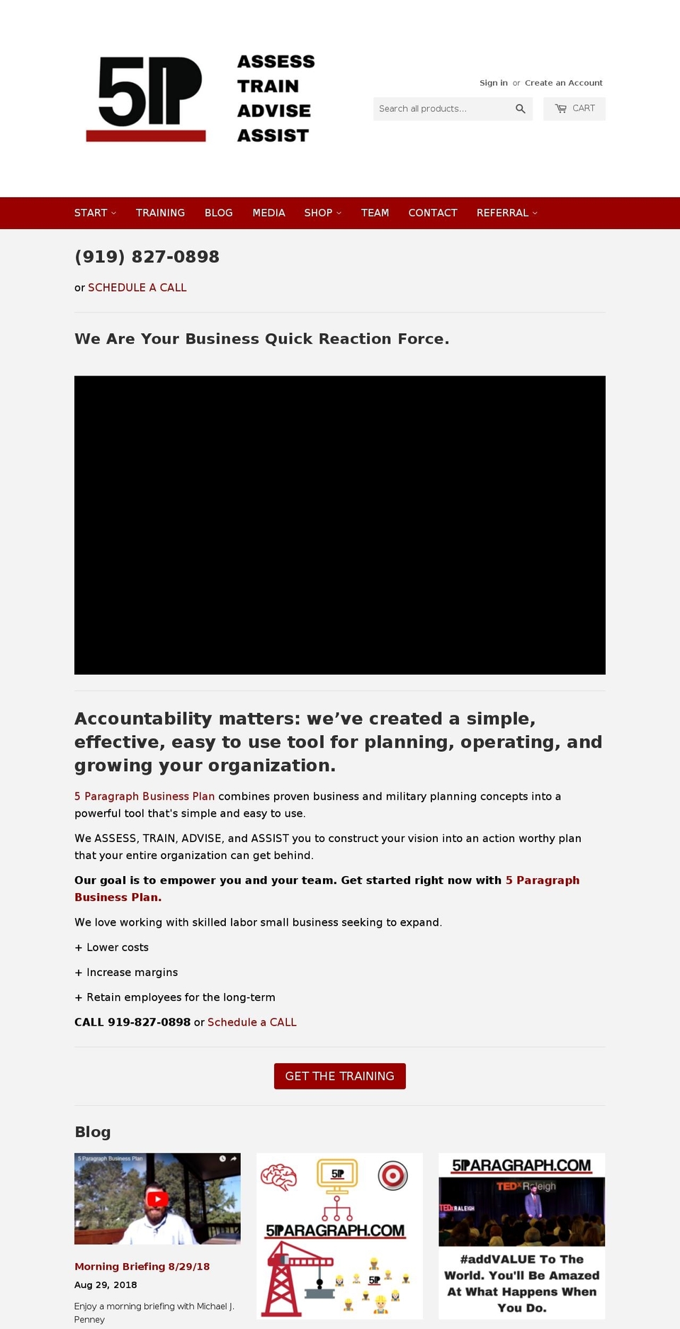 5paragraph.com — Shopify storefront screenshot