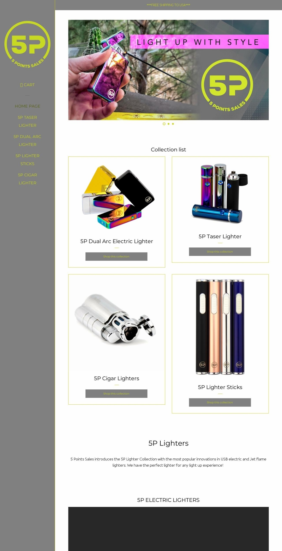 5pointssales.com — Shopify storefront screenshot
