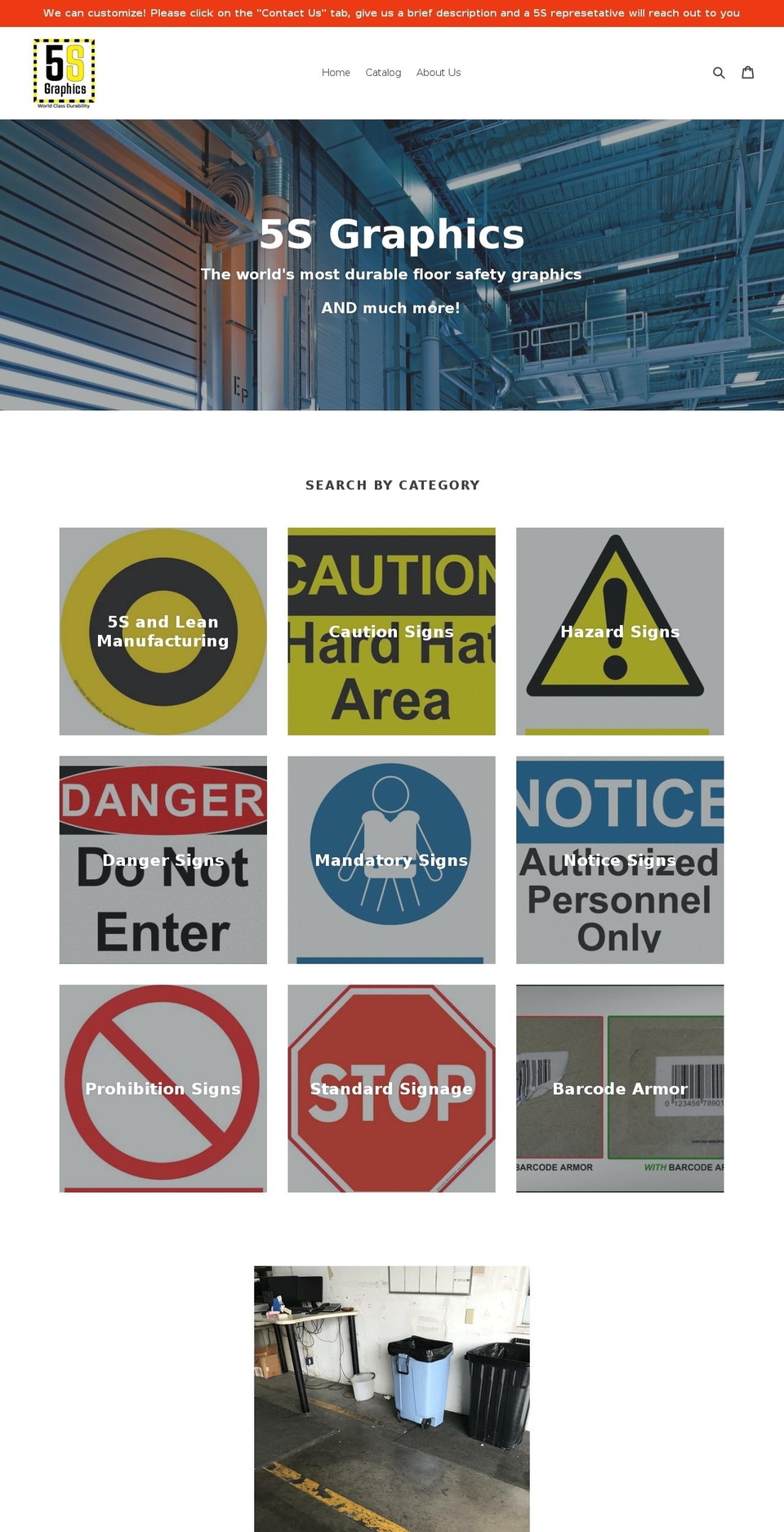 5sgraphics.com — Shopify storefront screenshot