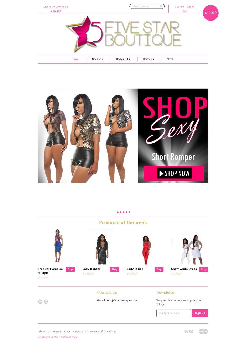 5starboutique.com shopify website screenshot