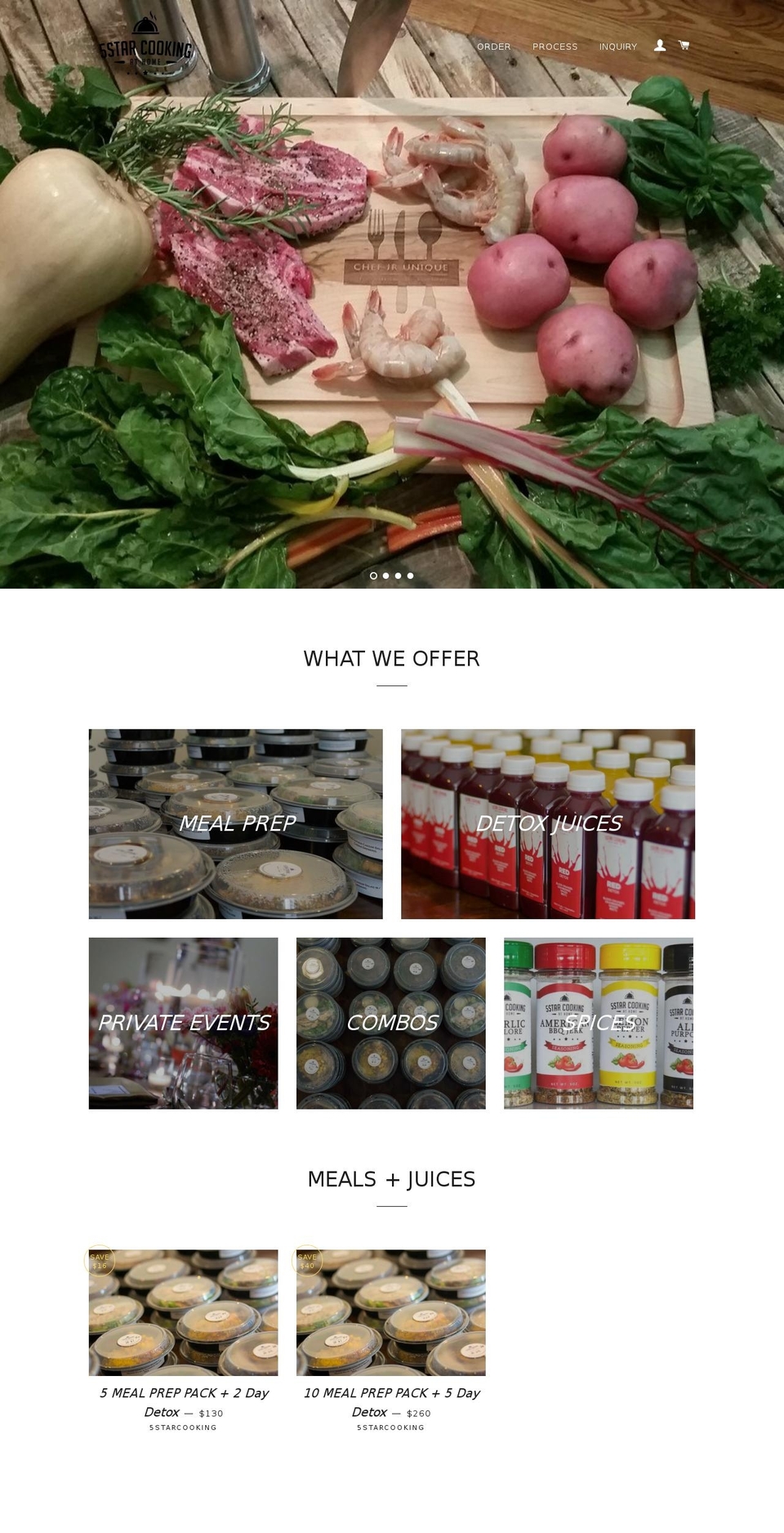 5starcookingathome.com shopify website screenshot
