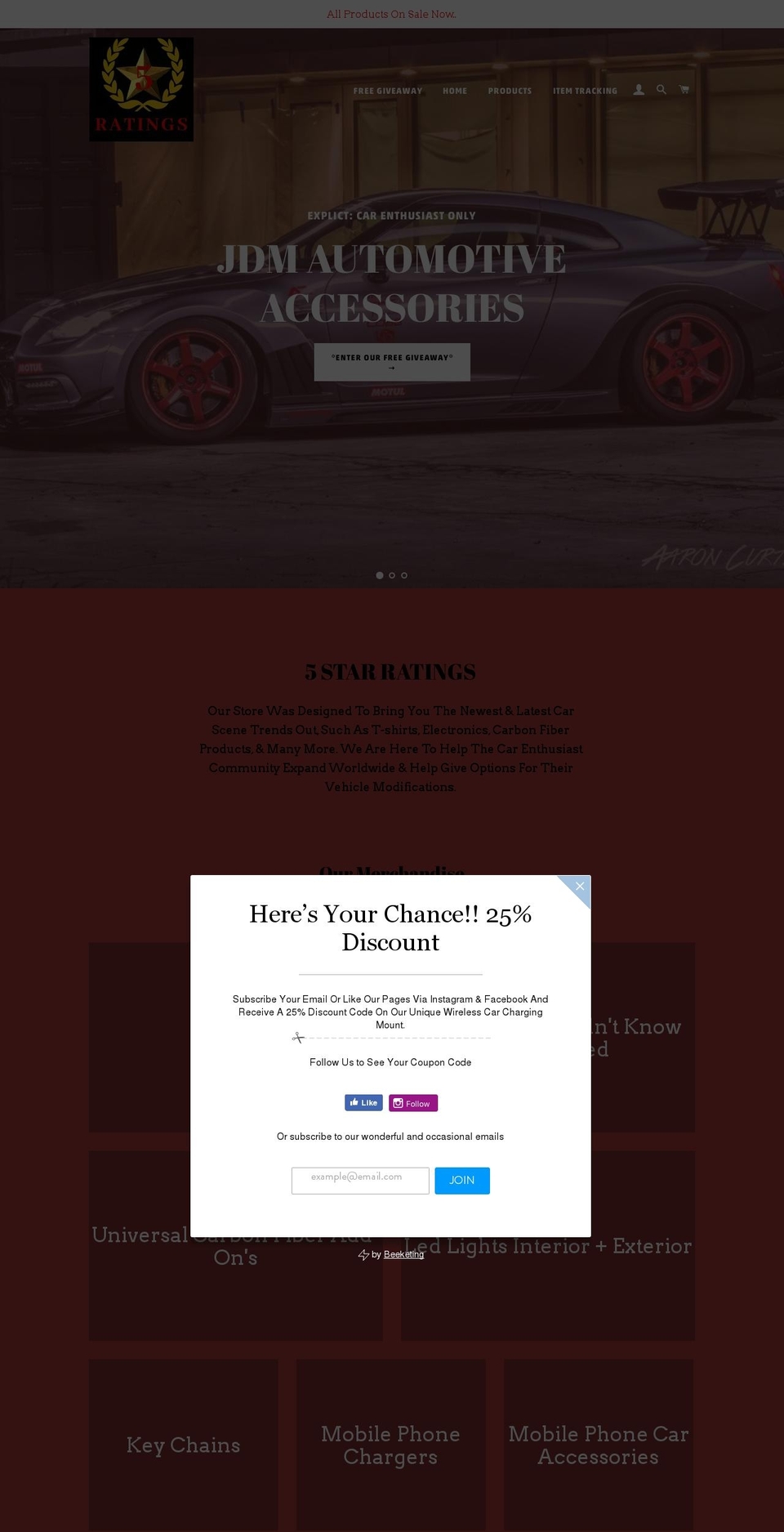 5starratings.org shopify website screenshot