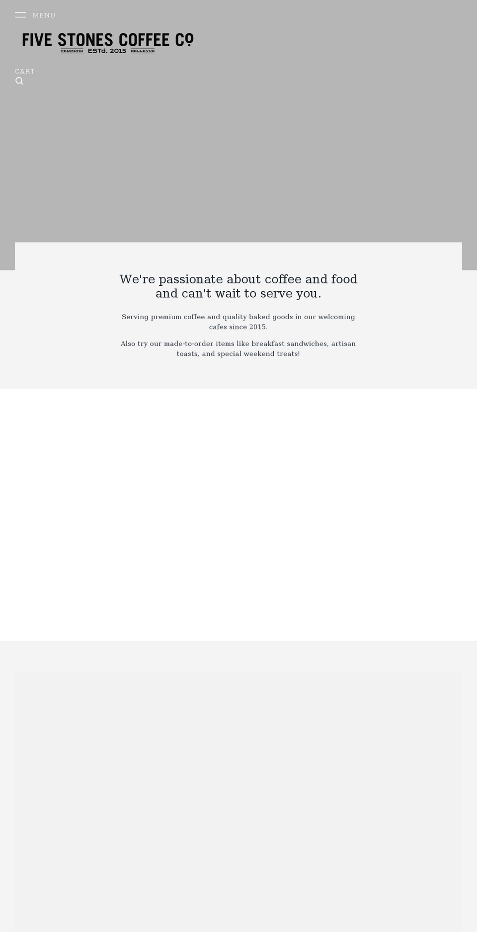 5stonescoffeeco.com shopify website screenshot