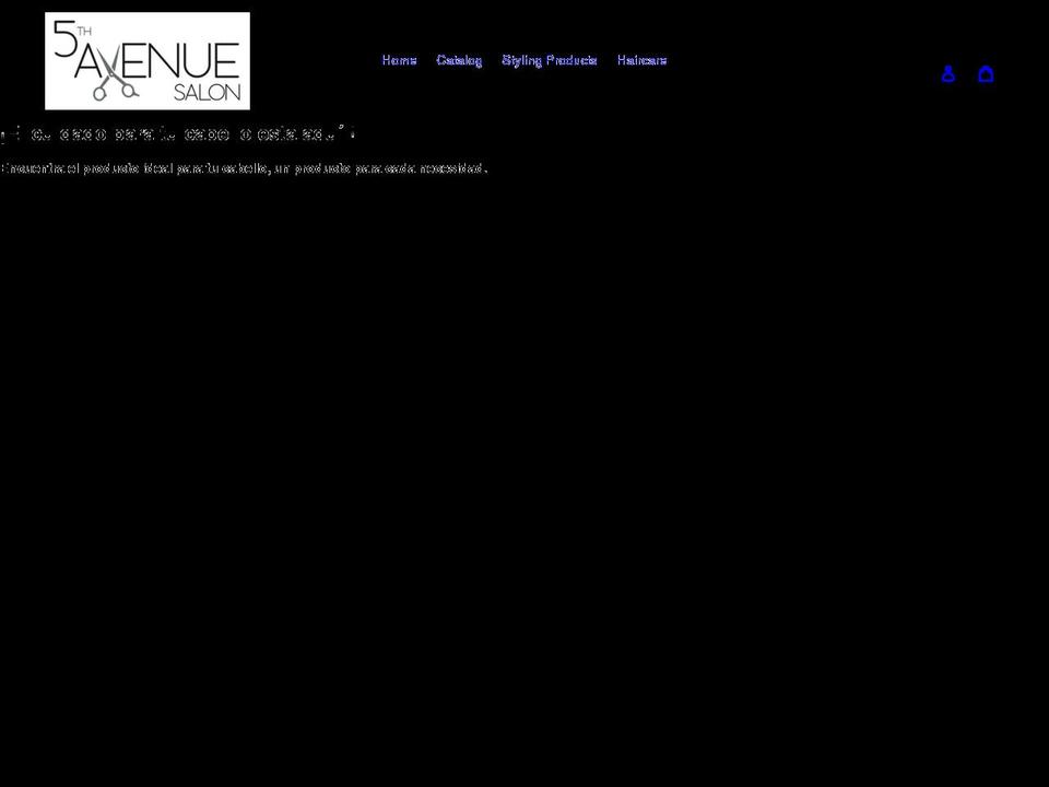 5thavenuesalonpr.com shopify website screenshot