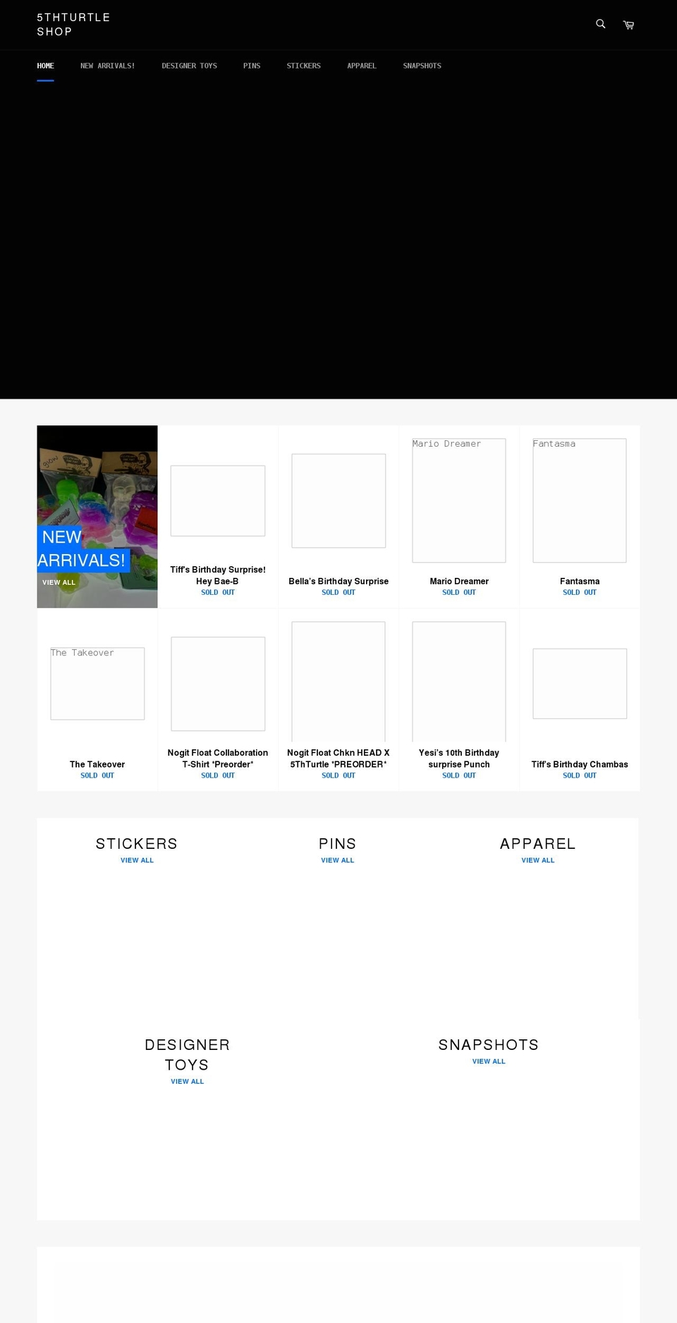 5thturtleshop.com shopify website screenshot