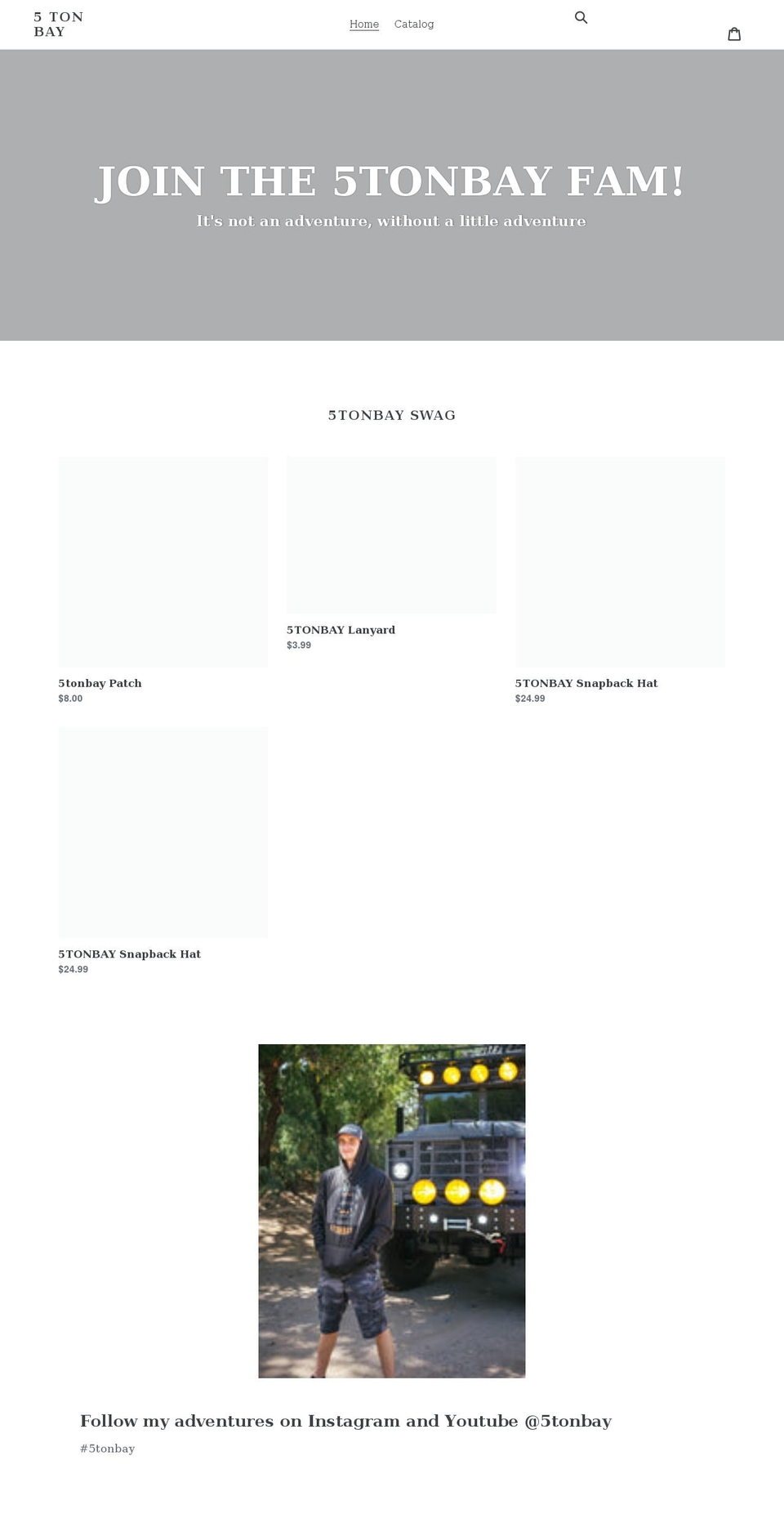 5tonbay.com shopify website screenshot