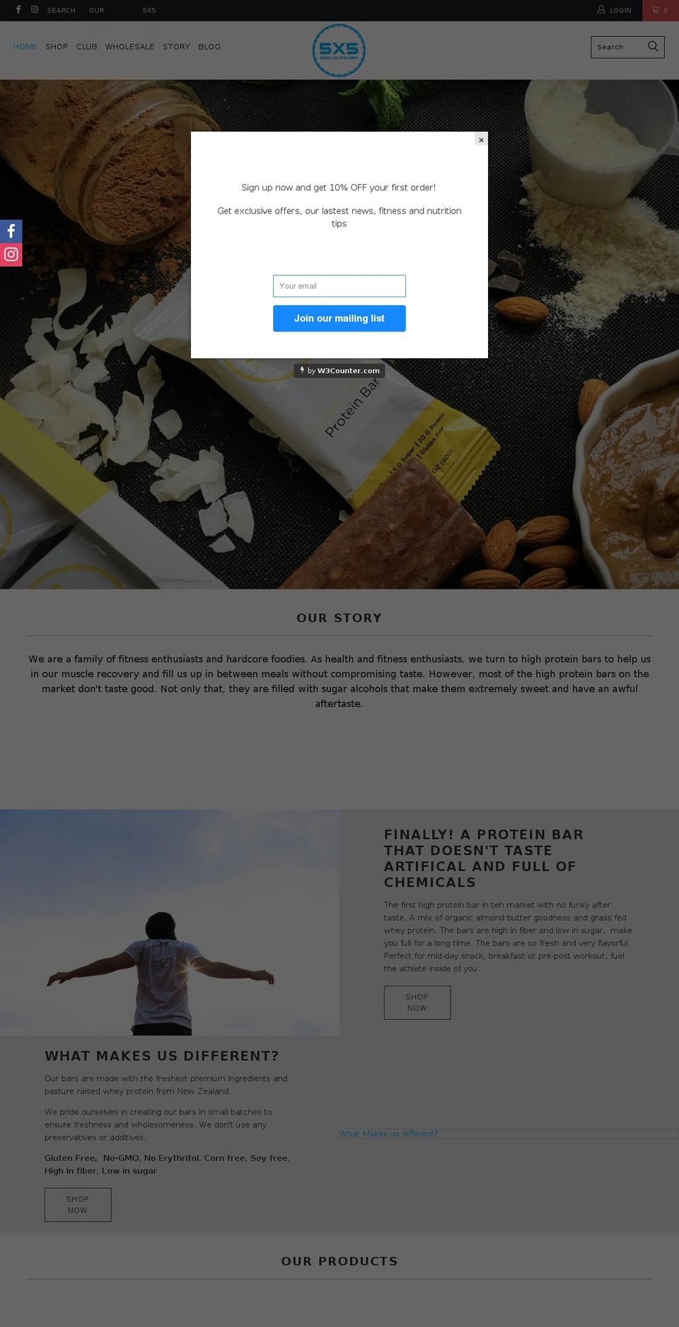 turbo-latest Shopify theme site example 5x5bar.com