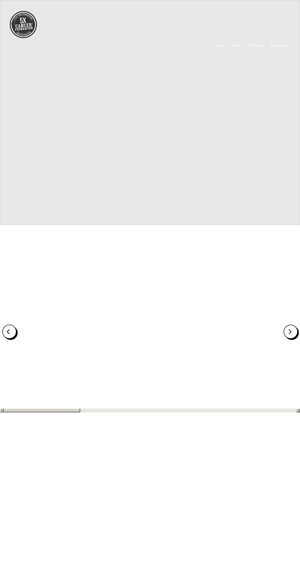 5xfoundation.org shopify website screenshot