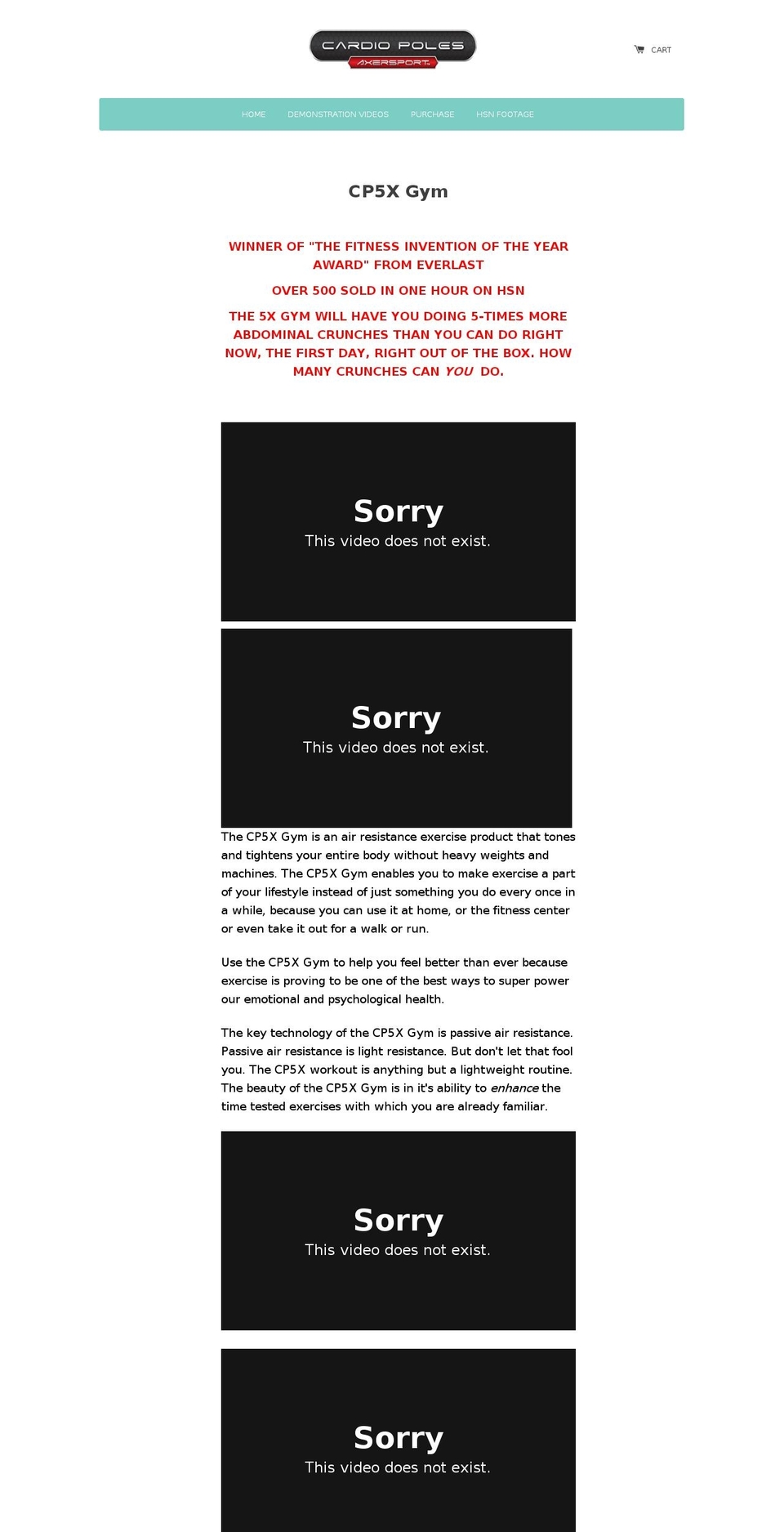 5xgym.com — Shopify storefront screenshot