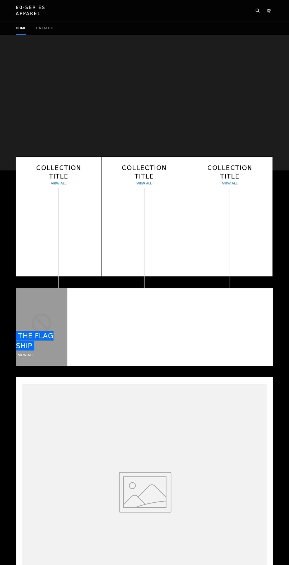 60-seriesapparel.com — Shopify storefront screenshot