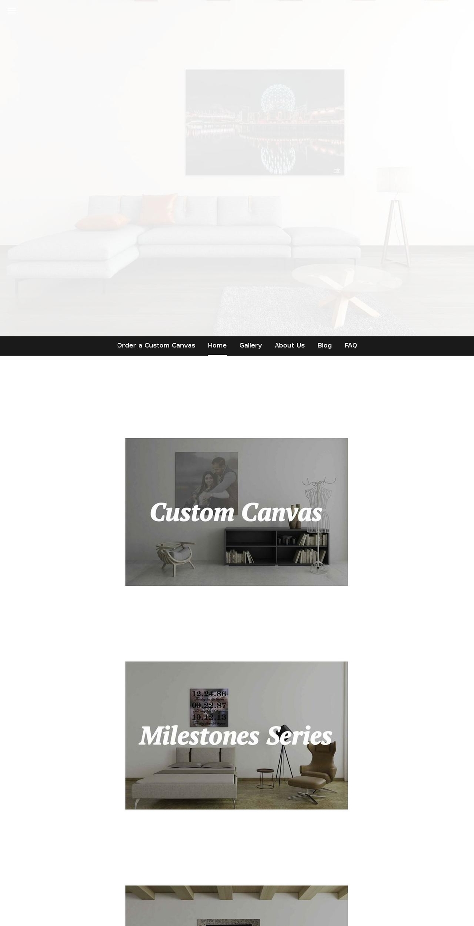 604canvas.com shopify website screenshot