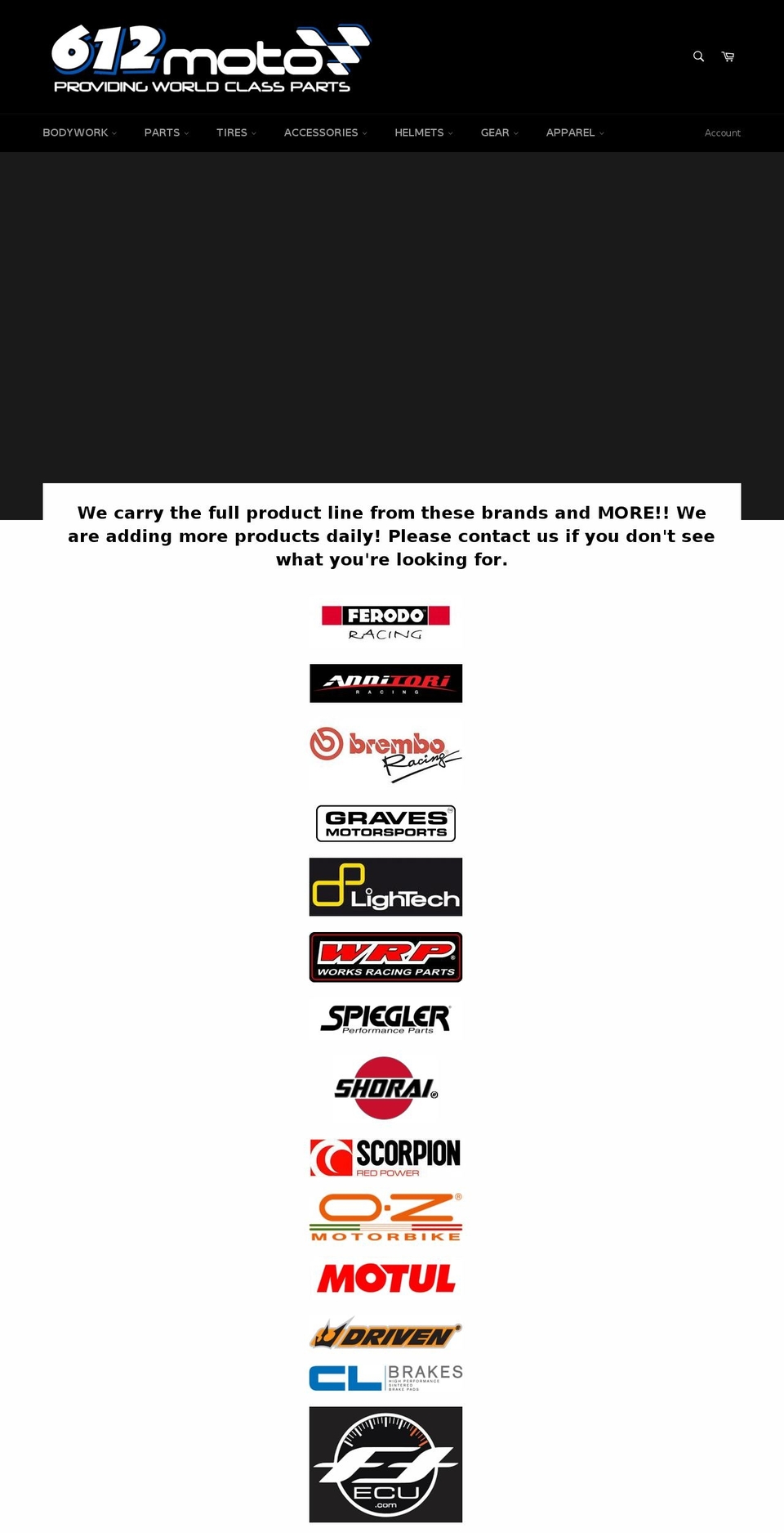 612moto.com shopify website screenshot