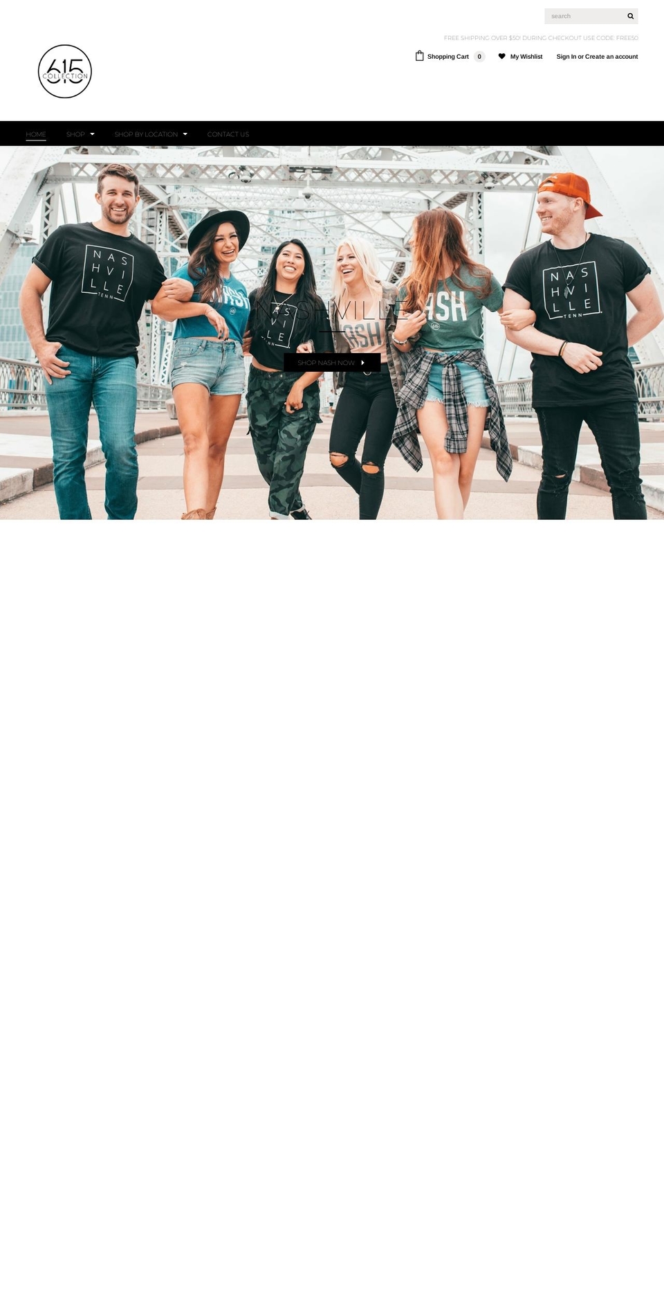 615collection.com shopify website screenshot