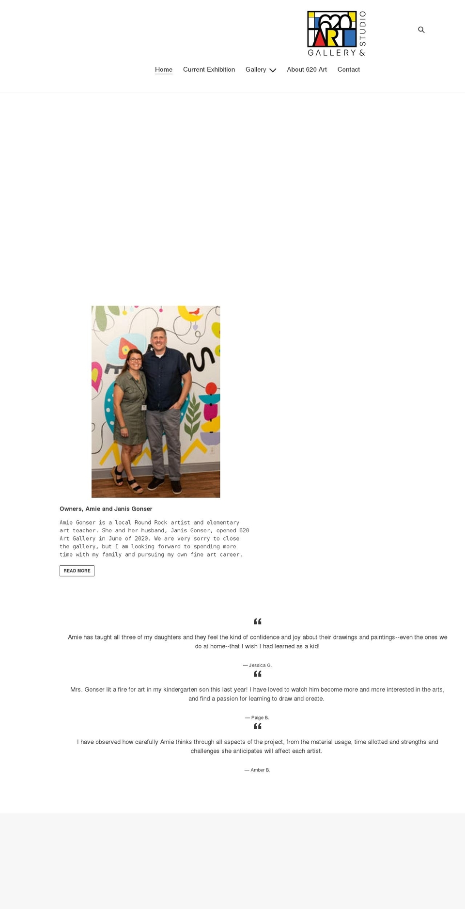 620art.com shopify website screenshot