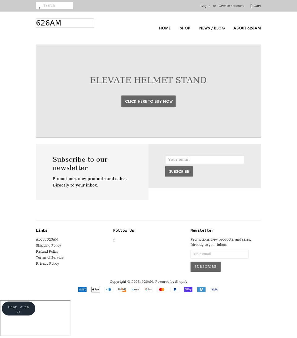 626am.com shopify website screenshot