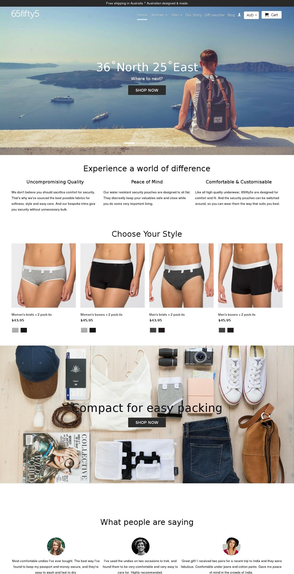 65fifty5.com shopify website screenshot