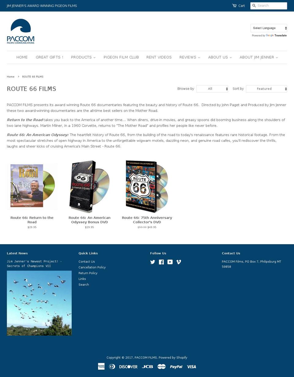 66films.com shopify website screenshot