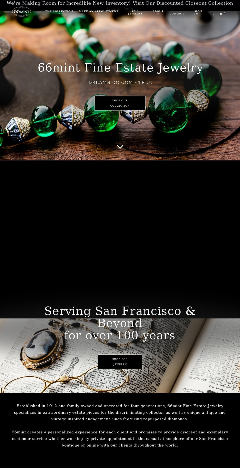 66mint.com shopify website screenshot