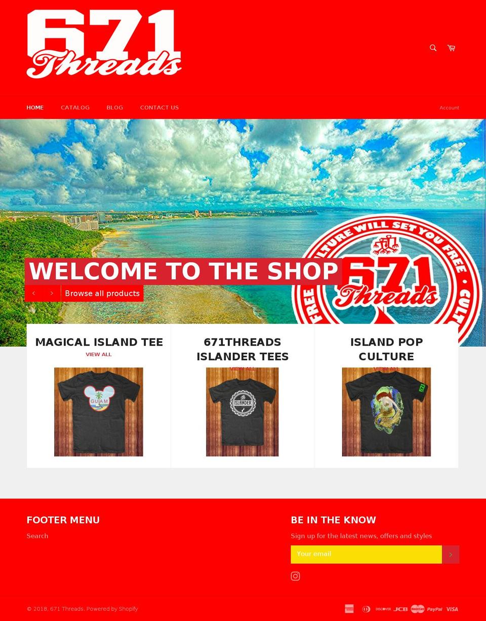 671threads.com — Shopify storefront screenshot