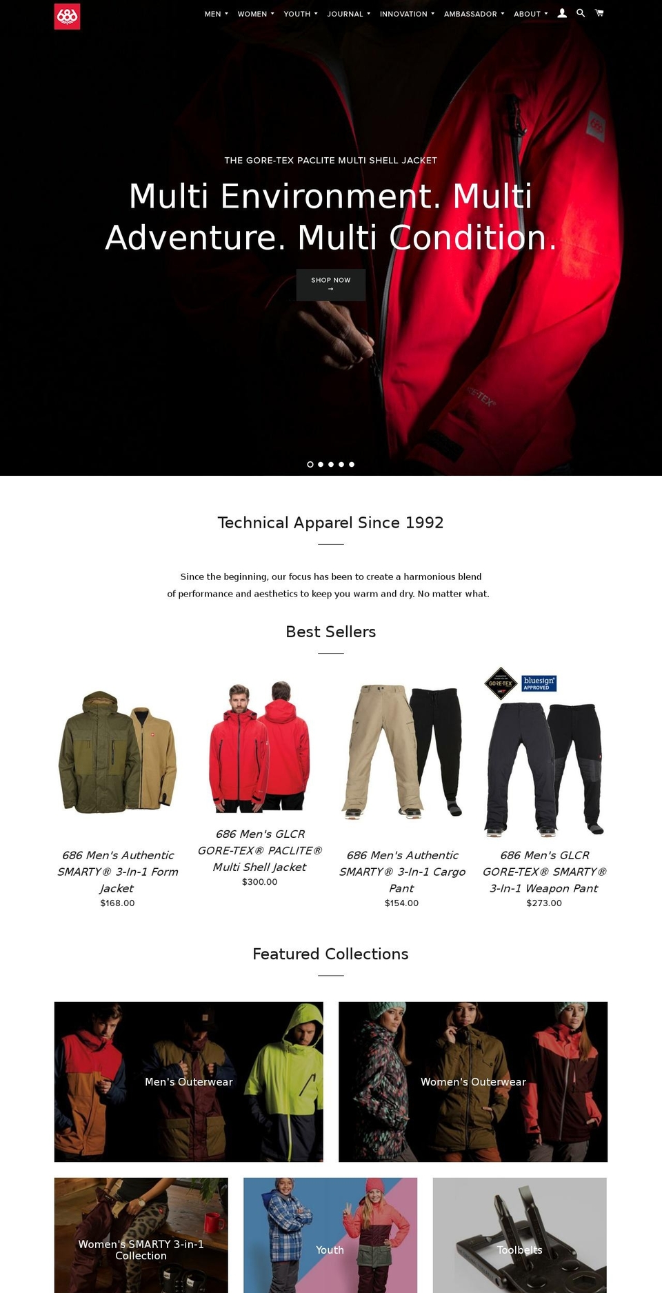 Sep  - Reclaimed Pants Shopify theme site example 686.com