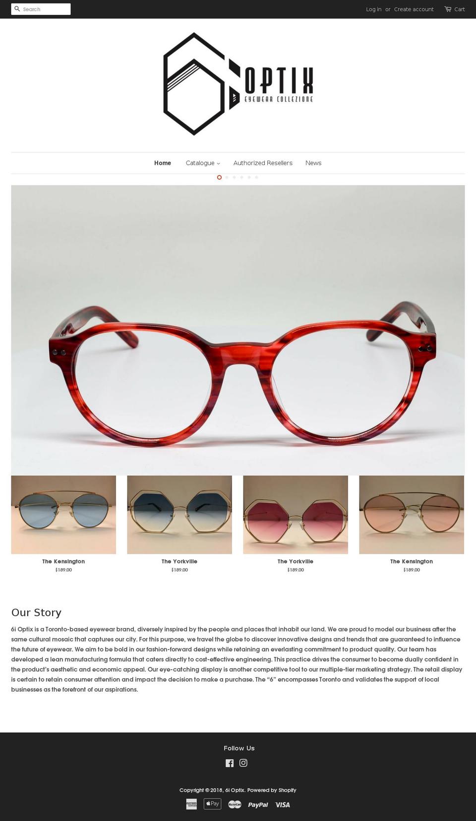 6ioptix.com — Shopify storefront screenshot