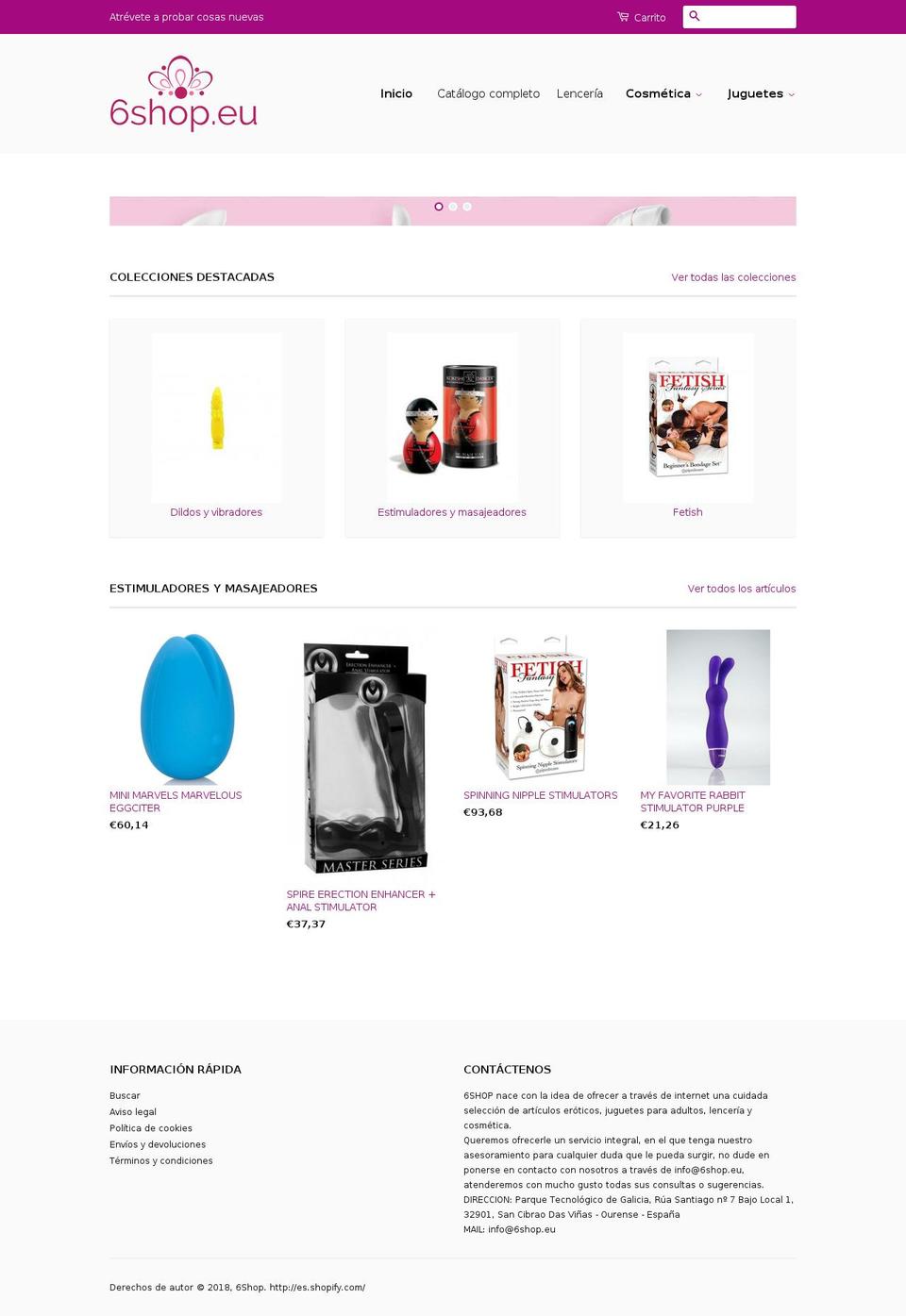 6shop.eu shopify website screenshot