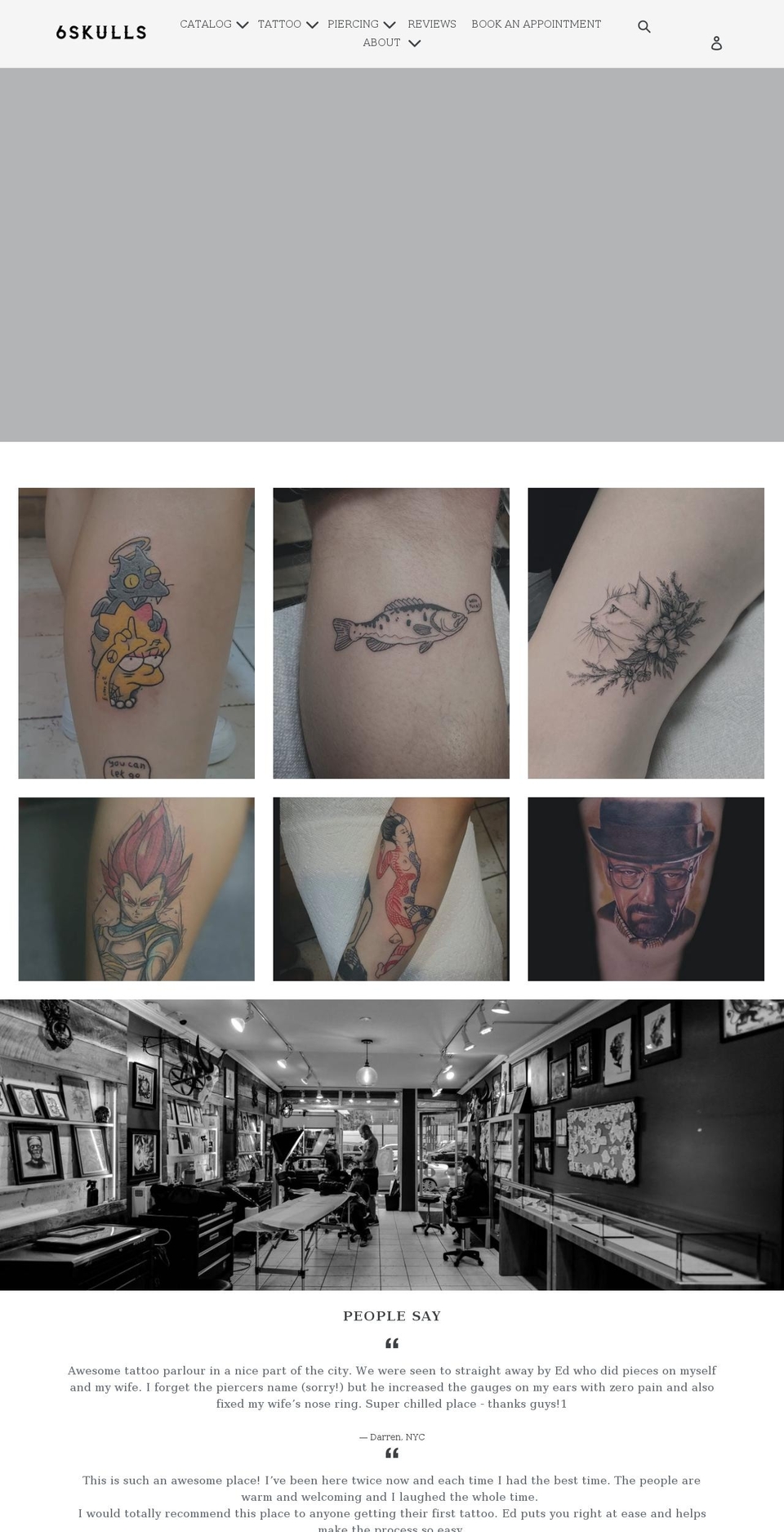 6skulls.com shopify website screenshot