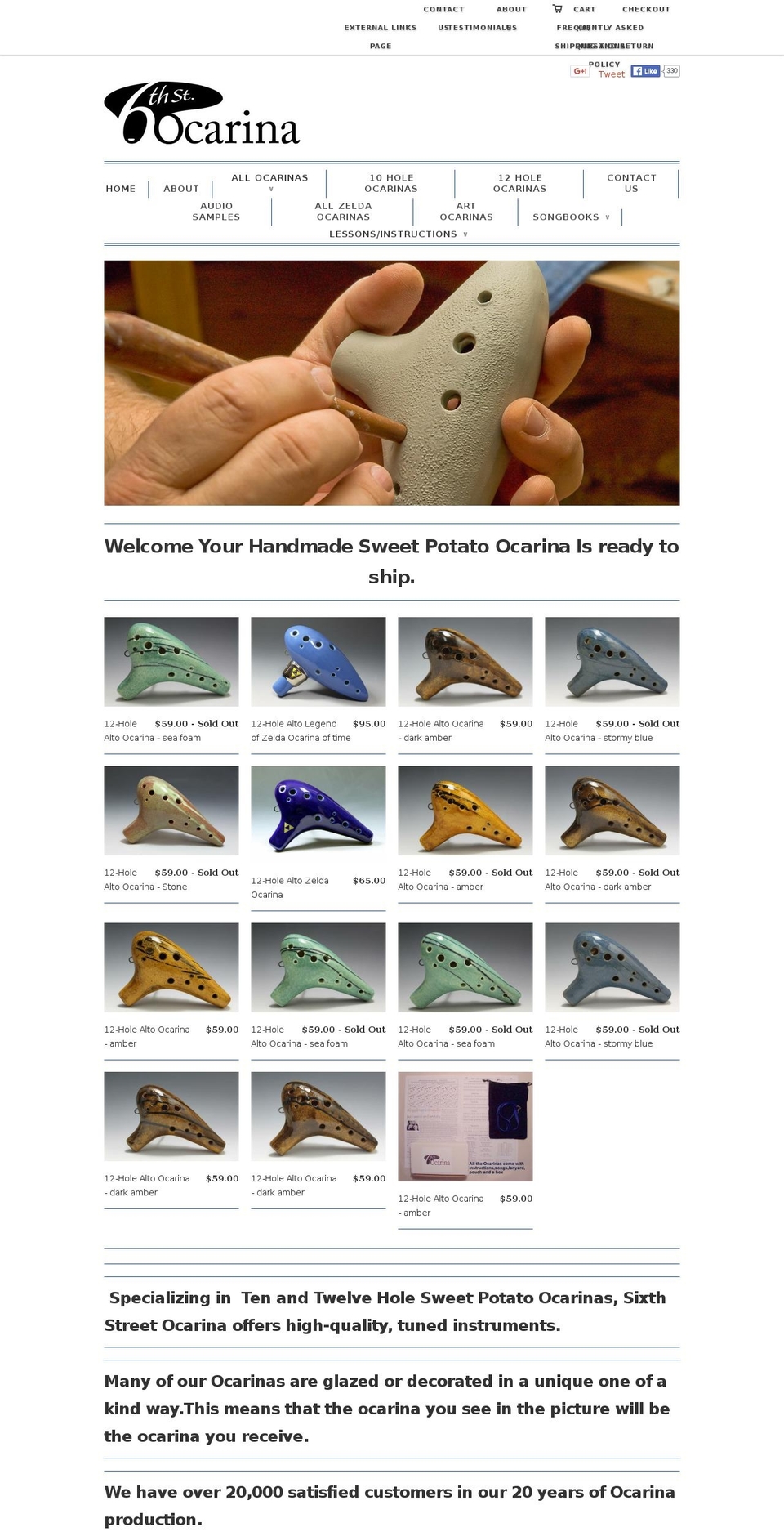 6thstreetocarina.com shopify website screenshot