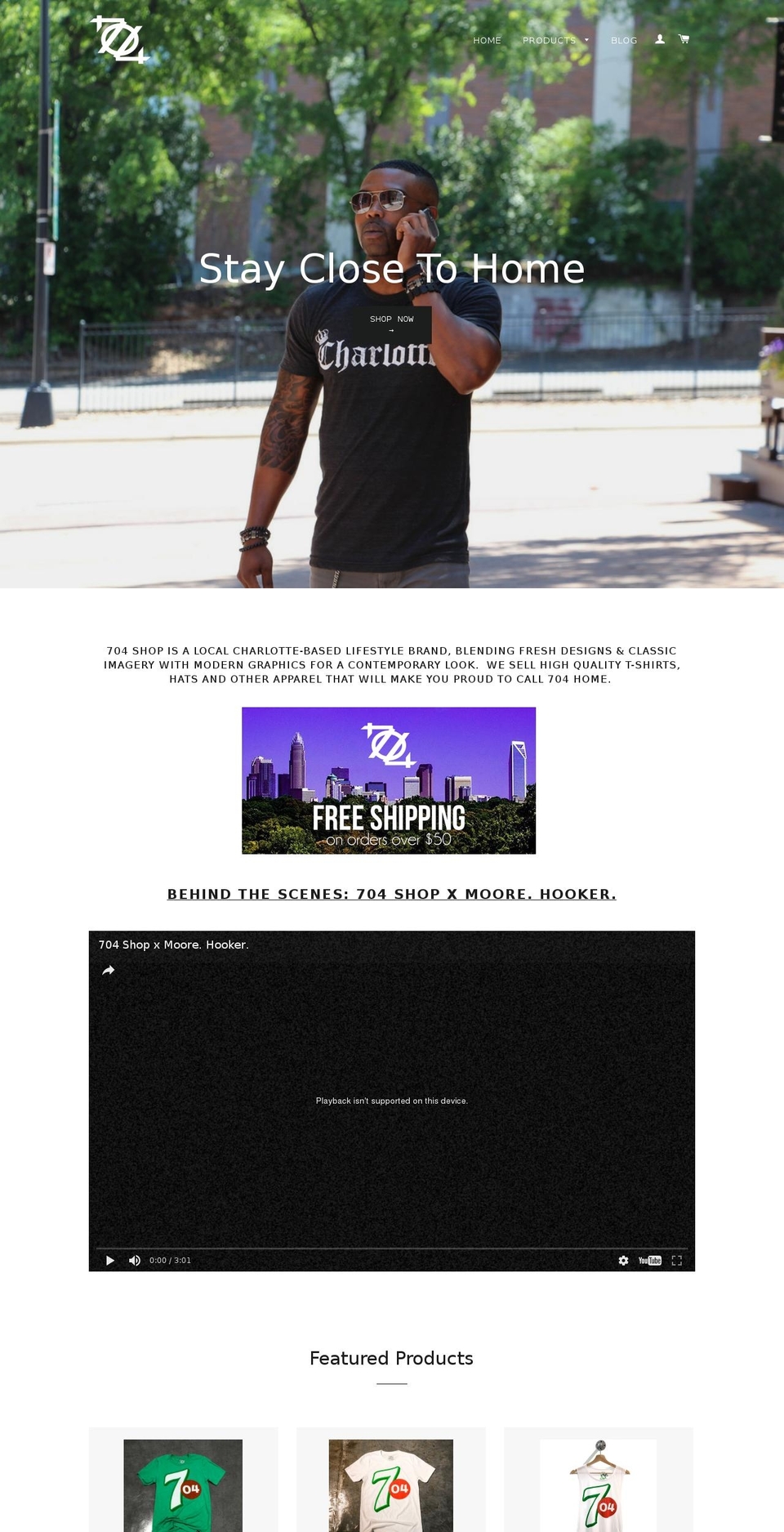 704shop.com shopify website screenshot