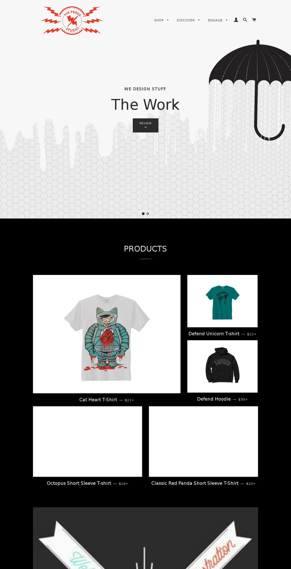 708press.com shopify website screenshot
