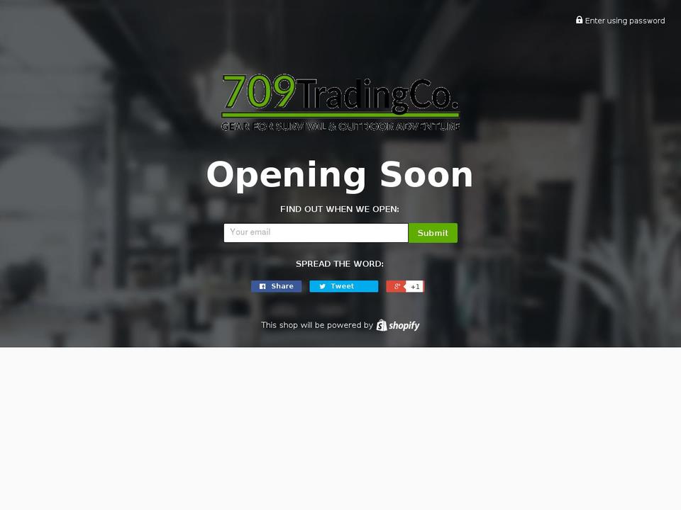 709tradingco.com shopify website screenshot