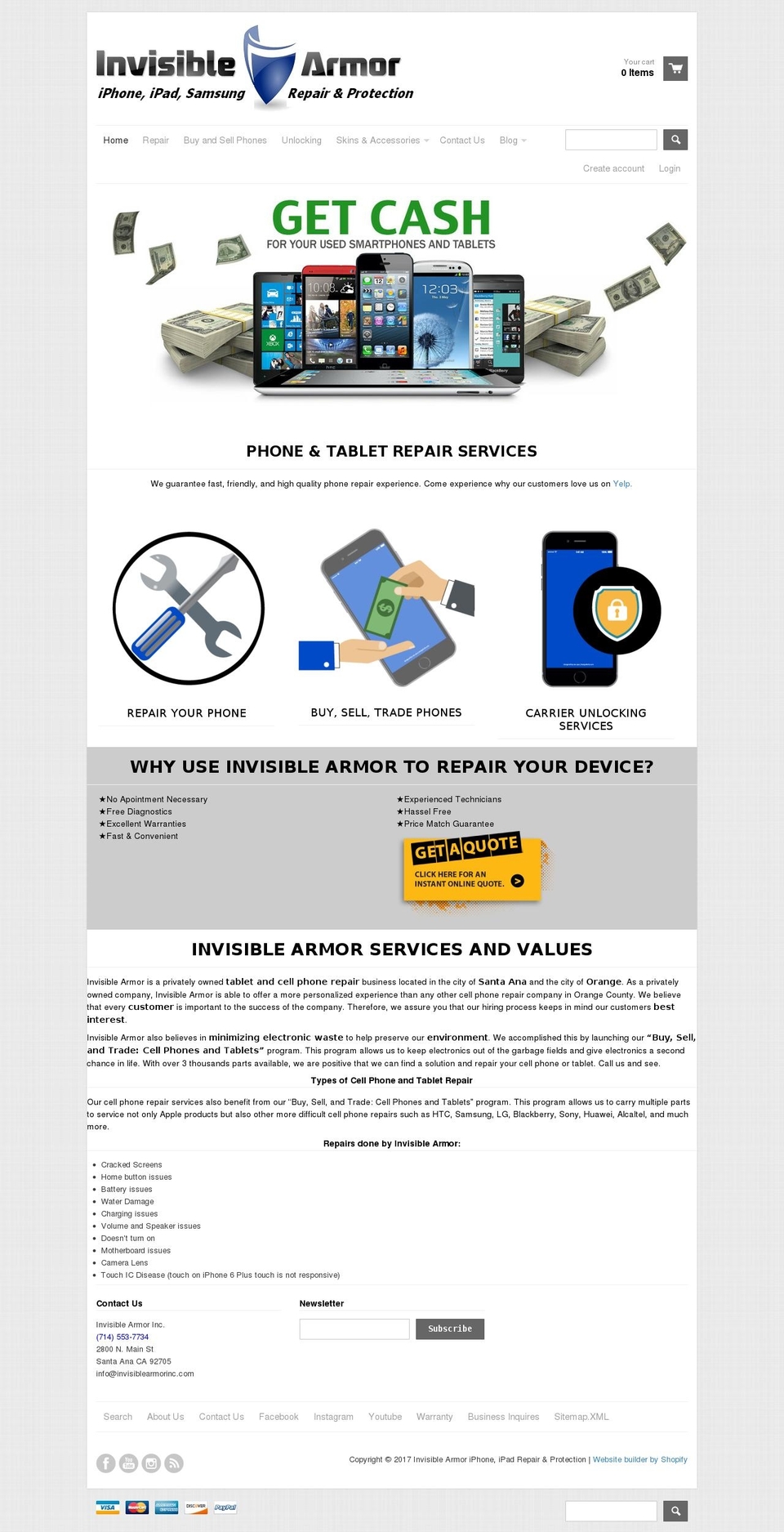 714repair.com shopify website screenshot