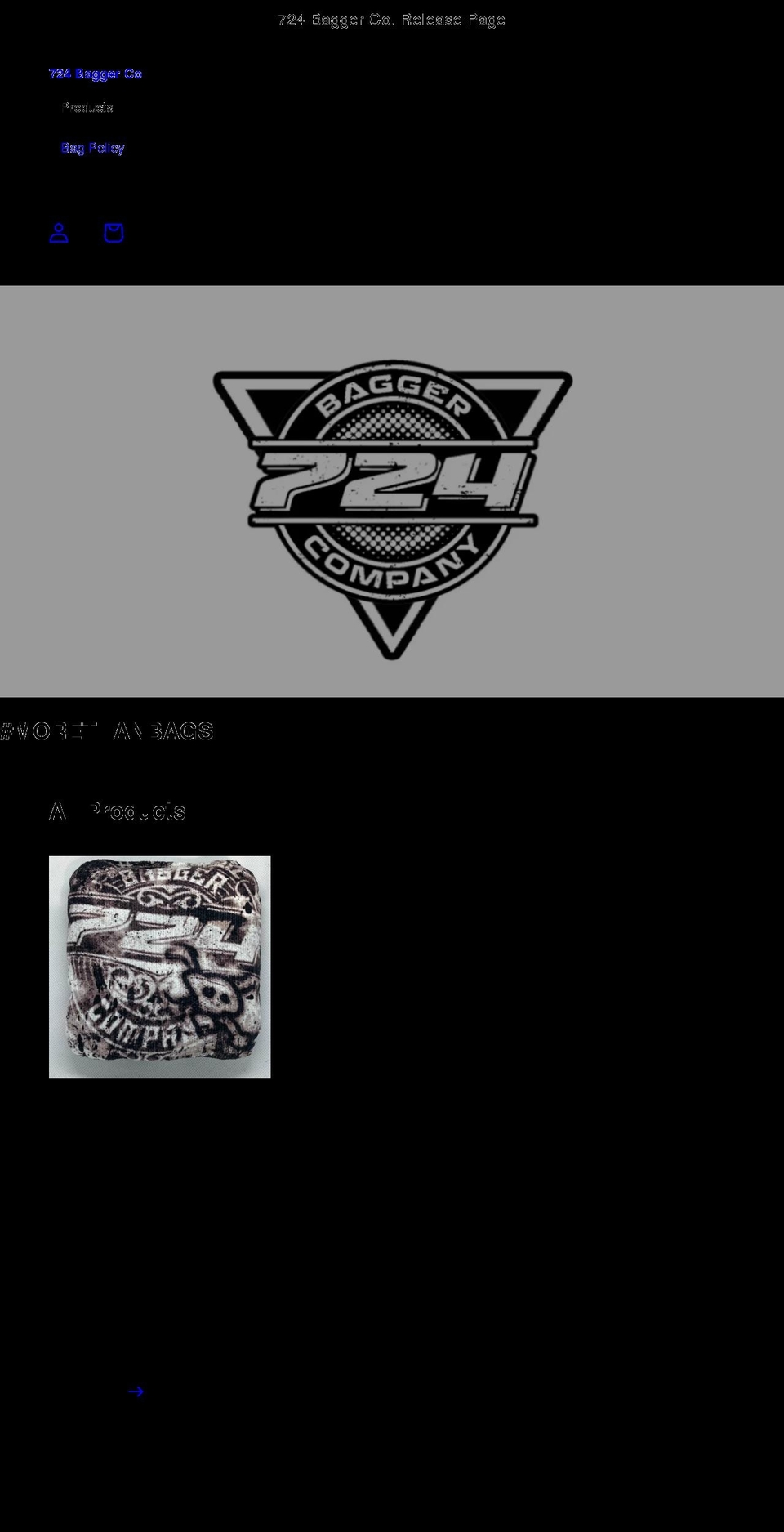 724bagger.com shopify website screenshot