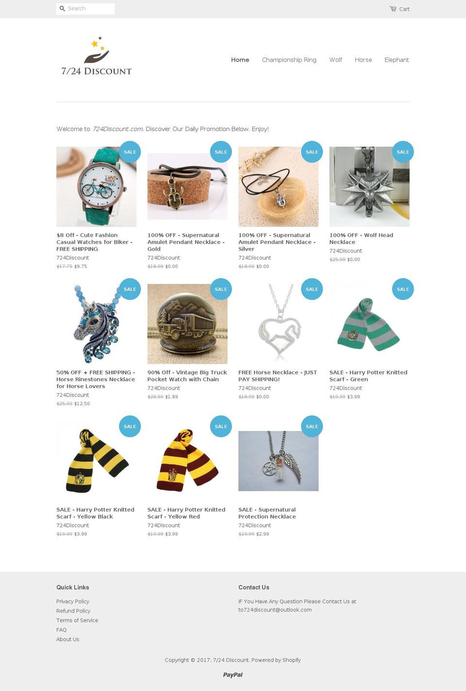 724dicount.myshopify.com shopify website screenshot