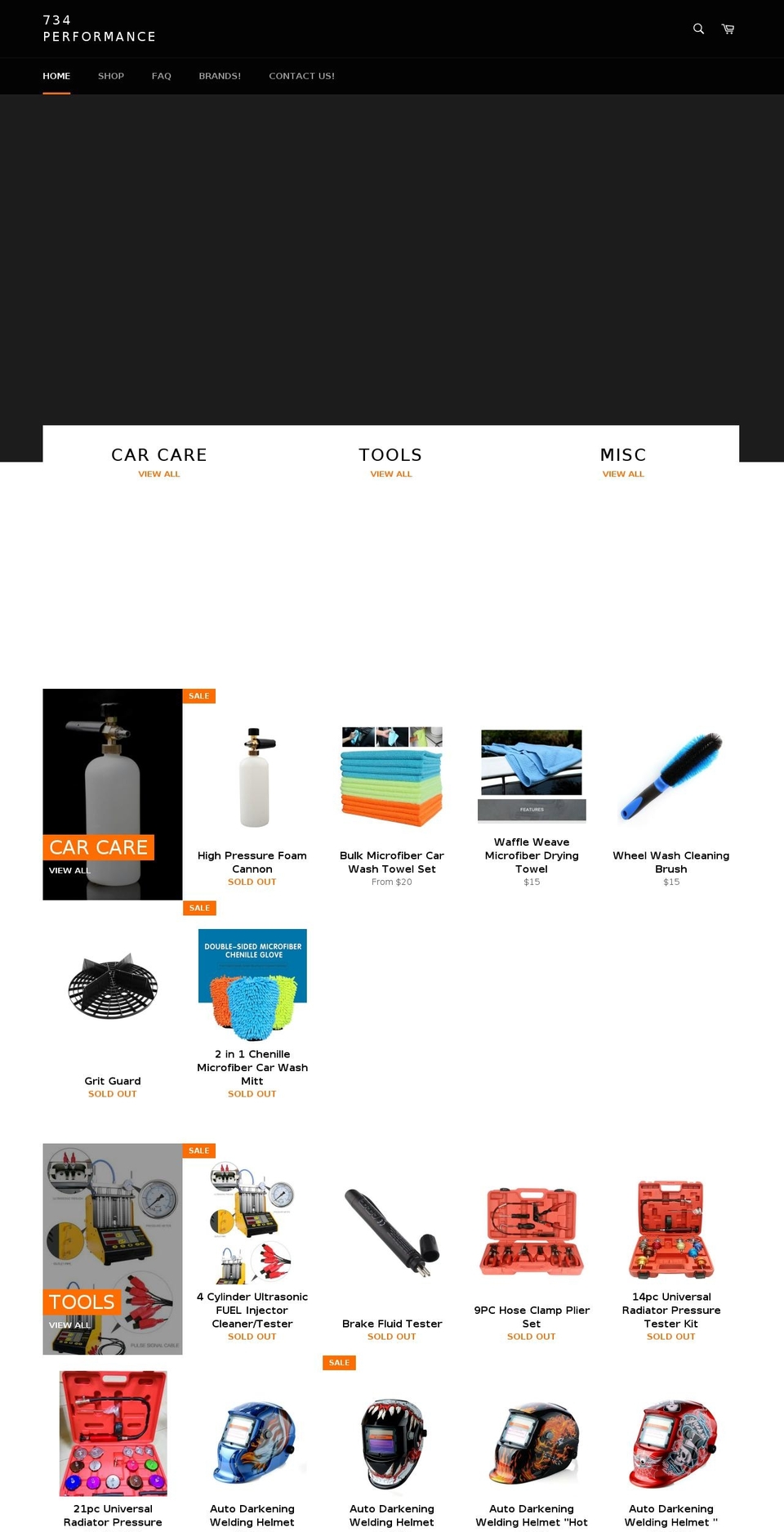 734performance.com — Shopify storefront screenshot