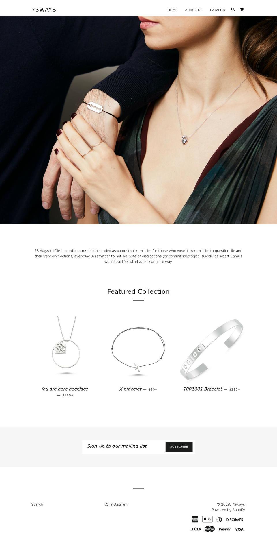 73ways.com — Shopify storefront screenshot