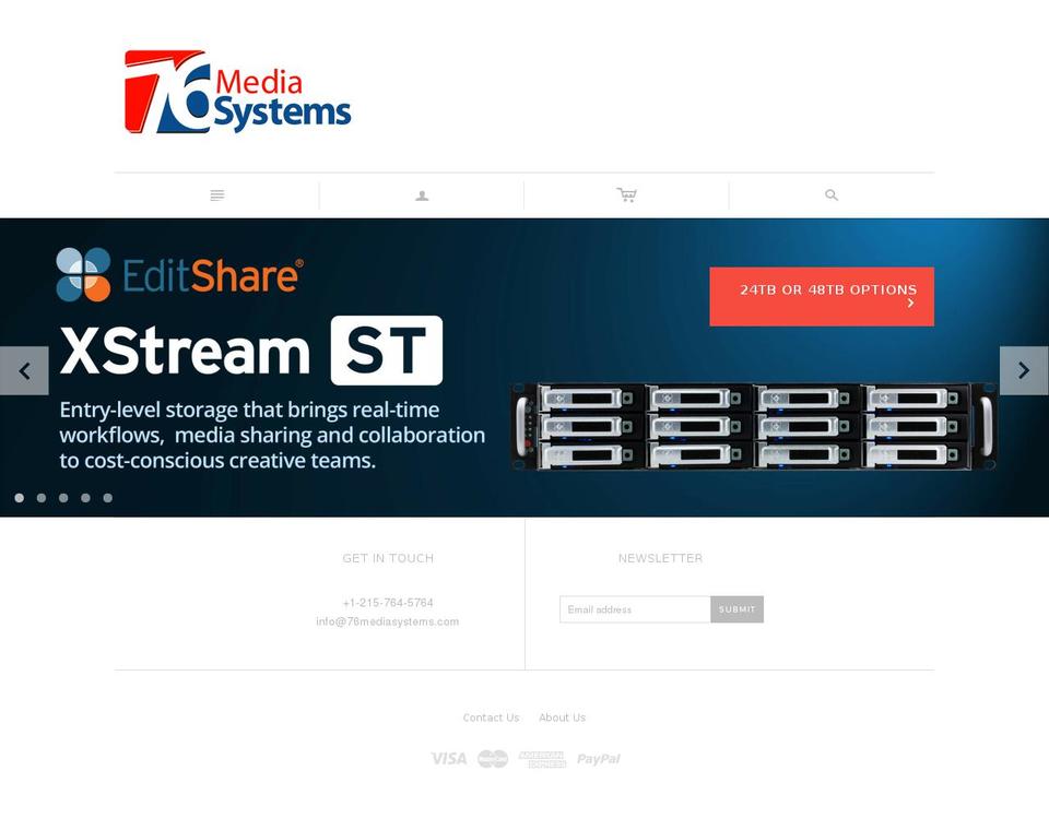 76mediasystems.com shopify website screenshot