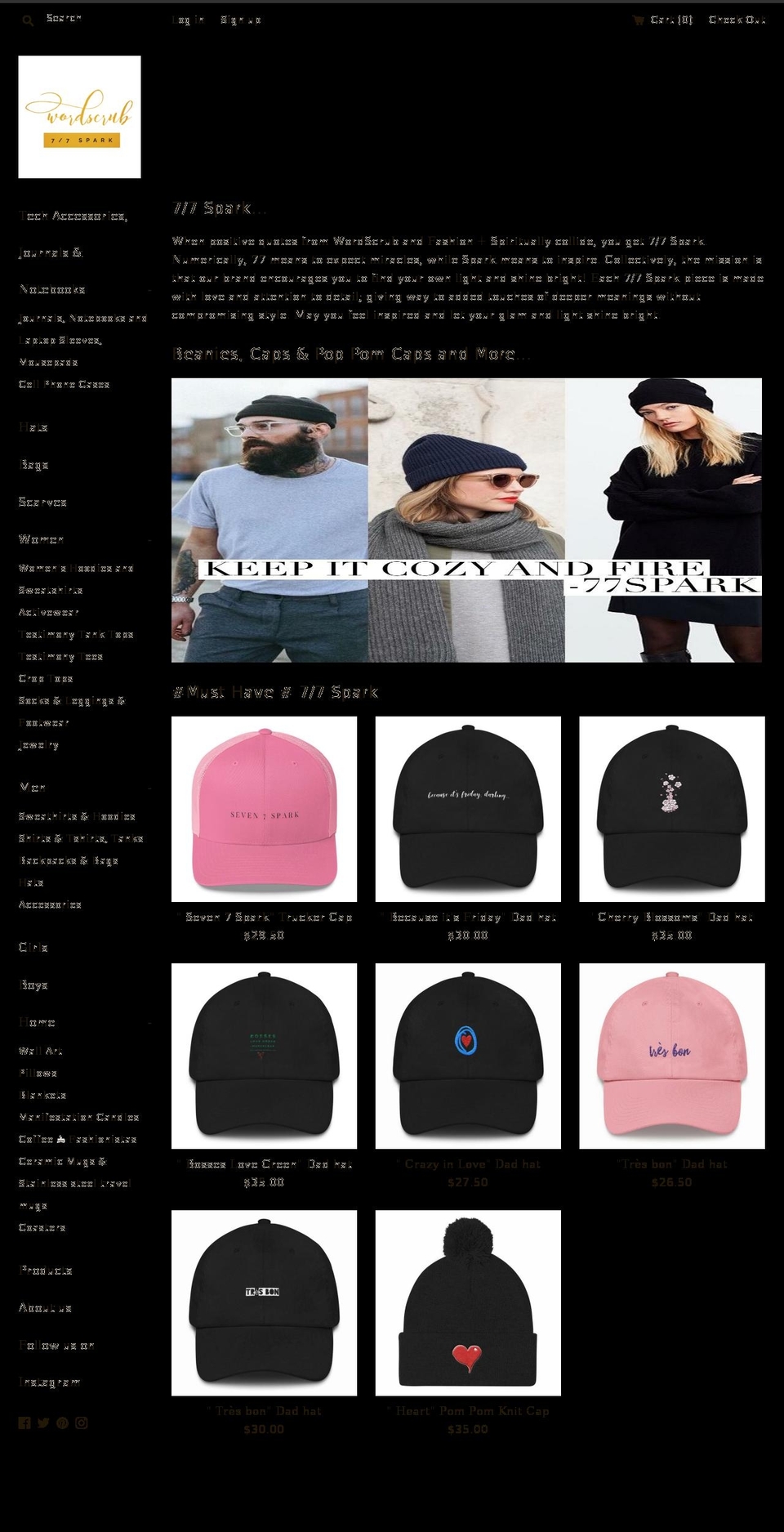 77spark.com — Shopify storefront screenshot