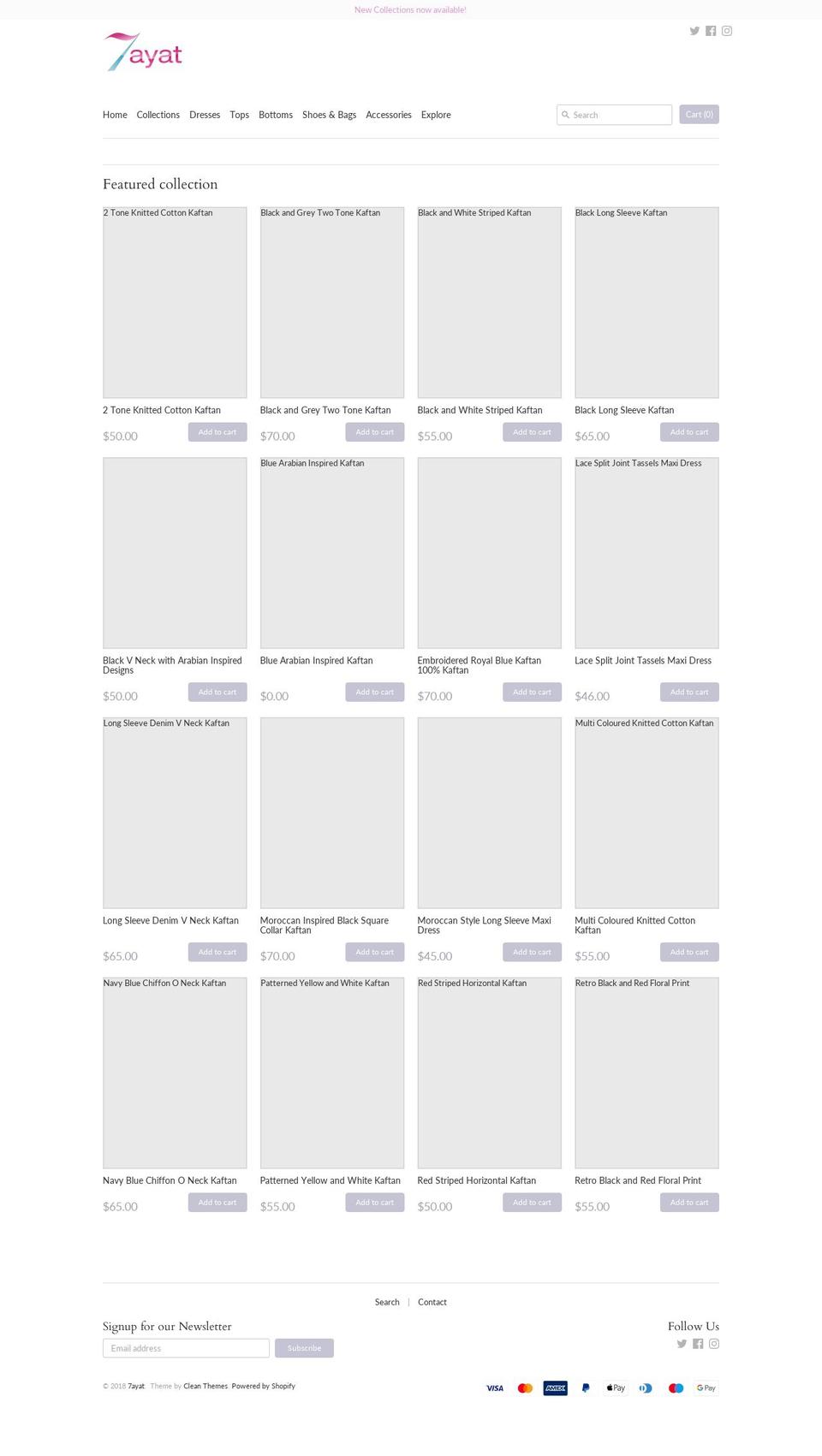 7ayat.com — Shopify storefront screenshot
