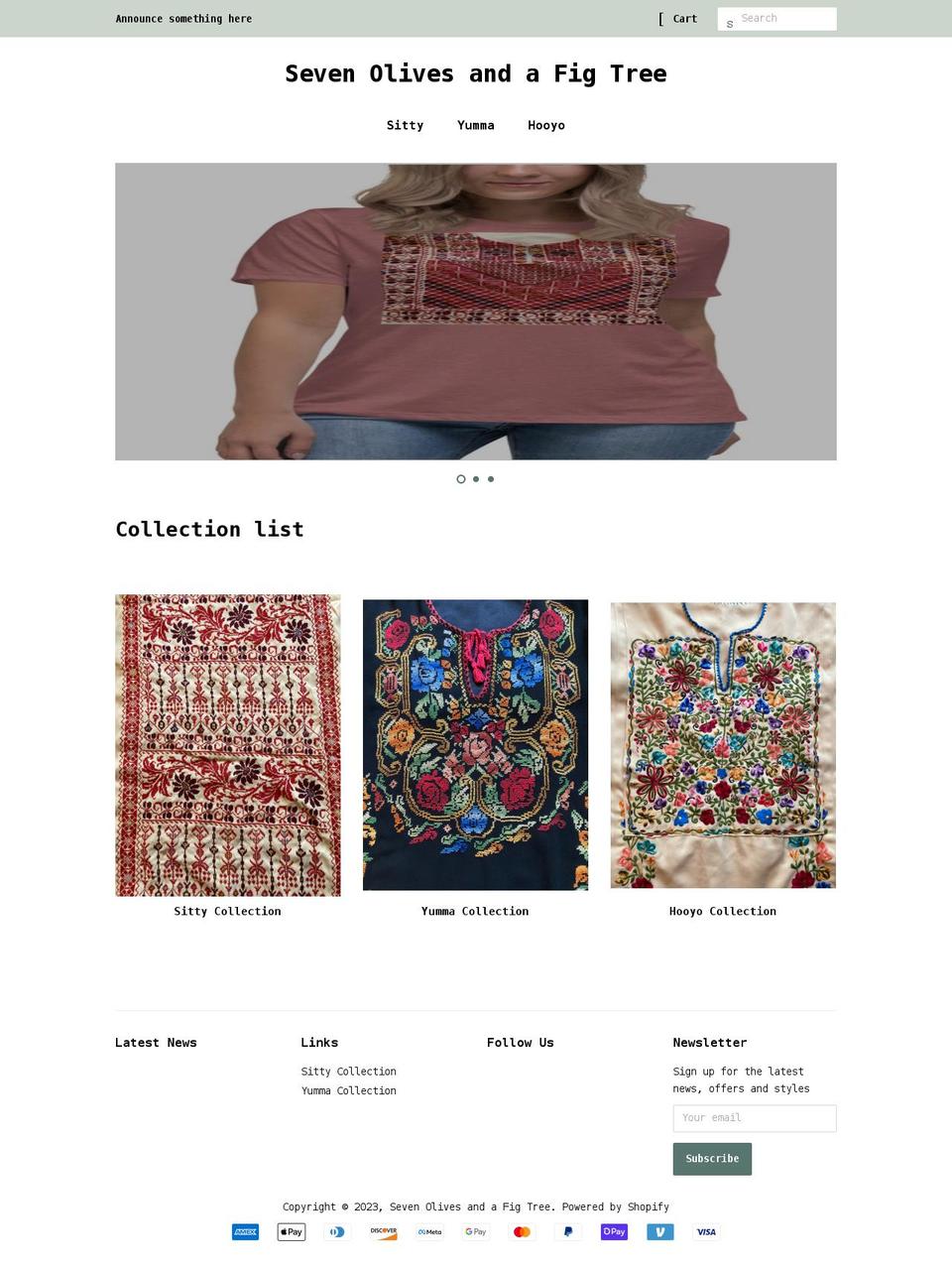 7branches.com shopify website screenshot