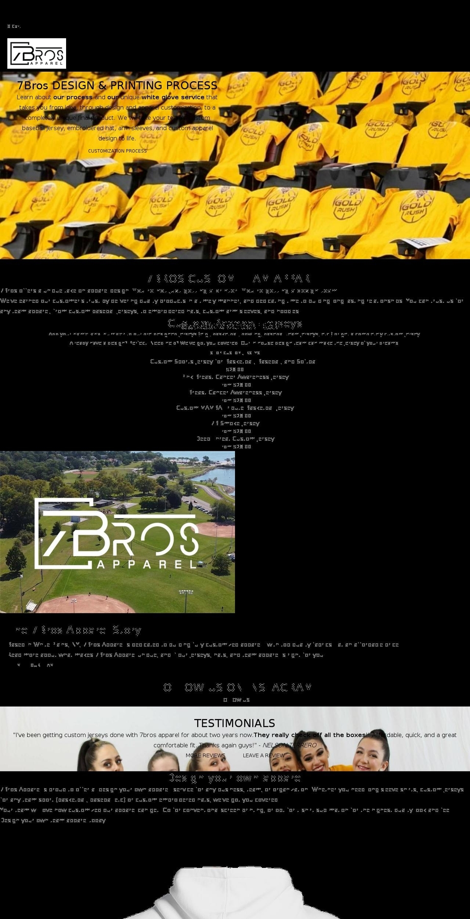7brosapparel.com shopify website screenshot